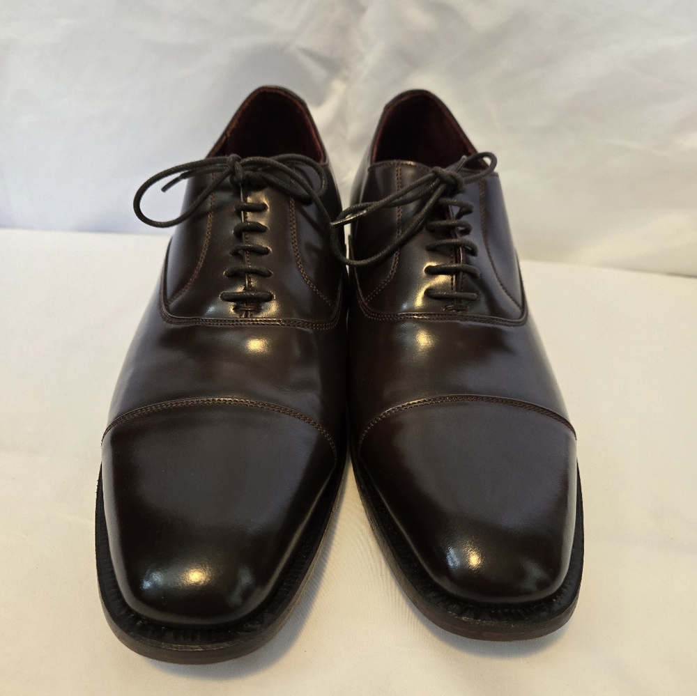 Elegant Brown Leather Men's Dress Shoes